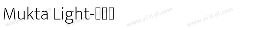 Mukta Light字体转换
